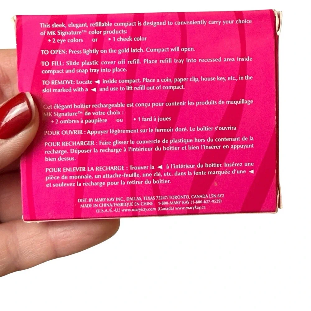 Mary Kay MK Signature Color Compact Mirrored (Empty) 2502 New Pink‎